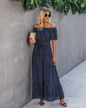 Load image into Gallery viewer, Chic Curvy Summer Polka Dot Jumpsuit
