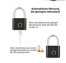 Load image into Gallery viewer, Fingerprint Padlock for Bags and Dorms - Smart Lock ITDinos®
