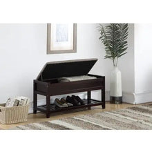 Load image into Gallery viewer, Rouen Seating Bench With Shoe Storage, Espresso ITDinos®
