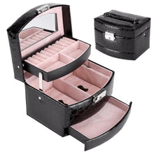 Lade das Bild in den Galerie-Viewer, Crocodile Pattern Automatic Jewelry Box - Leather Organizer ITDinos®
