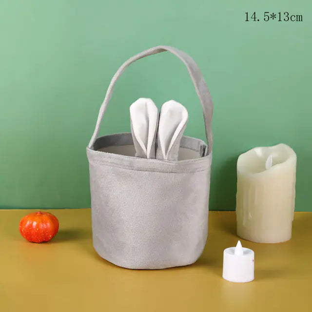 Easter Cartoon Bunny Ears Basket Candy Bags for Kids ITDinos®