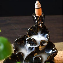 Load image into Gallery viewer, Ceramic Backflow Incense Burner with Sandalwood Holder ITDinos®
