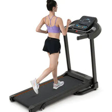 Load image into Gallery viewer, Compact Easy Folding Treadmill Motorized Running Jogging Machine With Audio Speakers And Incline Adjuster ITDinos®

