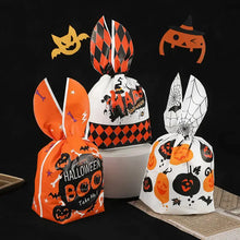 Load image into Gallery viewer, 50pcs Halloween Rabbit Ears Pumpkin Snack Bags ITDinos®
