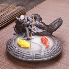 Load image into Gallery viewer, Ceramic Incense Burner with Dragon Design for Home Decor ITDinos®
