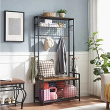 Load image into Gallery viewer, Garage Sports Equipment Storage Rack With Bench Storage Rack ITDinos®
