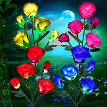 Load image into Gallery viewer, Color-Changing Solar Garden Roses

