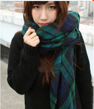 Lade das Bild in den Galerie-Viewer, Herbst Damen Kunstkaschmir Plaid Schal &amp; Schal
