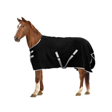 Load image into Gallery viewer, DockMoor Horse Cooler Blankets Fleece Cooling Moisture Wick Blanket After Exercise or Bath (Black US81in/EU155cm)
