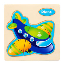 Load image into Gallery viewer, 3D Wooden Cartoon Animal Traffic Puzzle for Kids ITDinos®
