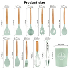 Load image into Gallery viewer, 12pcs Umite Chef Silicone Cooking Utensil Set with Holder ITDinos®
