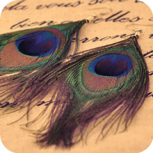 Load image into Gallery viewer, Ethnic Style Peacock Feather Earrings for Travelers ITDinos®
