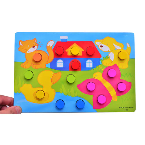 3D Wooden Cartoon Animal Puzzle Toy for Kids ITDinos®
