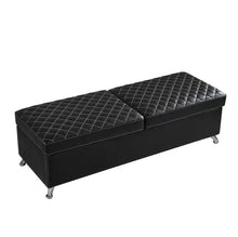 Load image into Gallery viewer, 56.7 Bed Bench With Storage Black Leather ITDinos®
