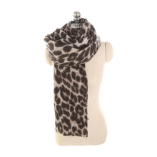 Lade das Bild in den Galerie-Viewer, Women&#39;s Thick Leopard Print Scarf and Shawl - Autumn/Winter
