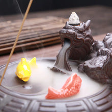 Load image into Gallery viewer, Ceramic Incense Burner with Dragon Design for Home Decor ITDinos®
