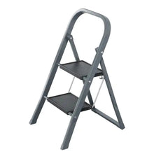 Lade das Bild in den Galerie-Viewer, 2 Step Ladder, Step Stool For Adults, Folding Step Stool With Wide Anti-Slip Pedal, Sturdy Steel Ladder
