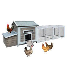 Lade das Bild in den Galerie-Viewer, 118 Inch Wooden Chicken Coop Outdoor Hen Coop Poultry Cage ITDinos®
