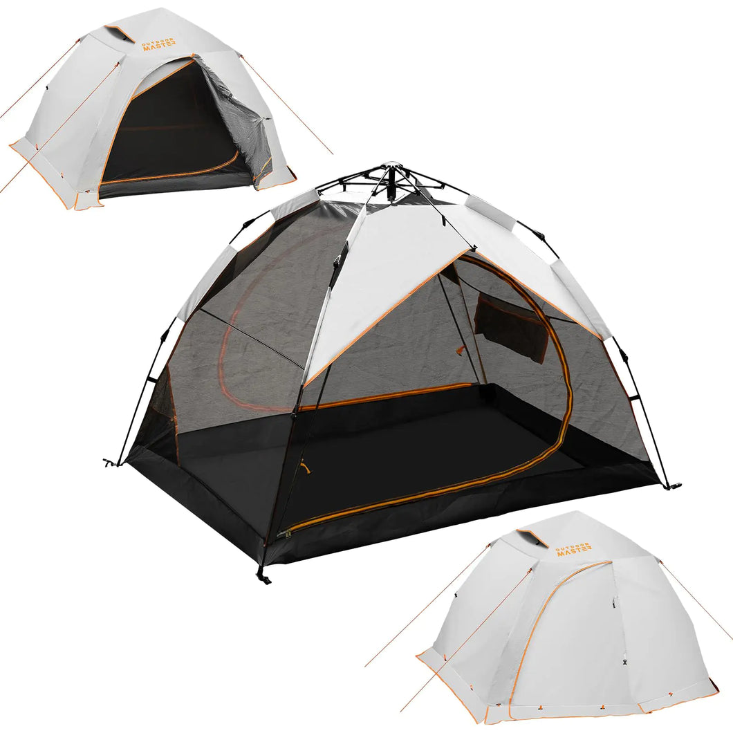 OutdoorMaster 2 Person Camping Tent 4 Seasons Lightweight Backpacking Tent Waterproof and Weatherproof Tent Double Layer Outdoor Tents Pop Up Tent for Camping Hiking and Mountaineering ITDinos®
