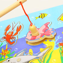Load image into Gallery viewer, Wooden Magnetic Fishing Toy - Educational Playset ITDinos®
