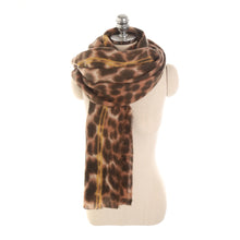 Lade das Bild in den Galerie-Viewer, Women&#39;s Thick Leopard Print Scarf and Shawl - Autumn/Winter
