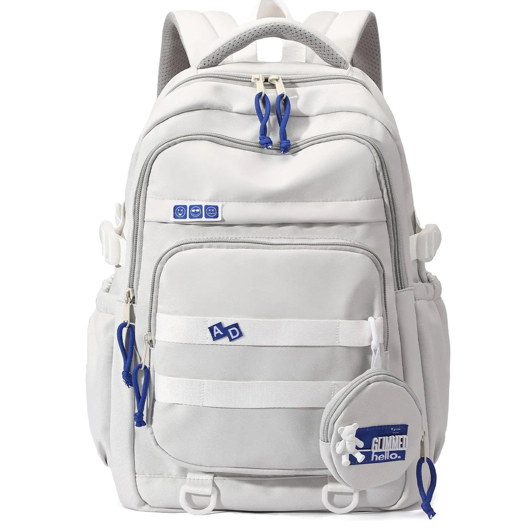 Armbq Kids Backpack for Girls Aesthetic School Backpack for Teen Girls Elementary Middle School Bookbag Grey Girls Back Pack ITDinos®