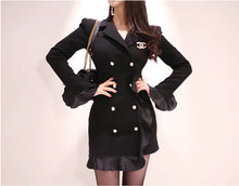 Load image into Gallery viewer, Tailored Suit Skirt, Bodycon Suit Skirt, Ruffle Suit Skirt
