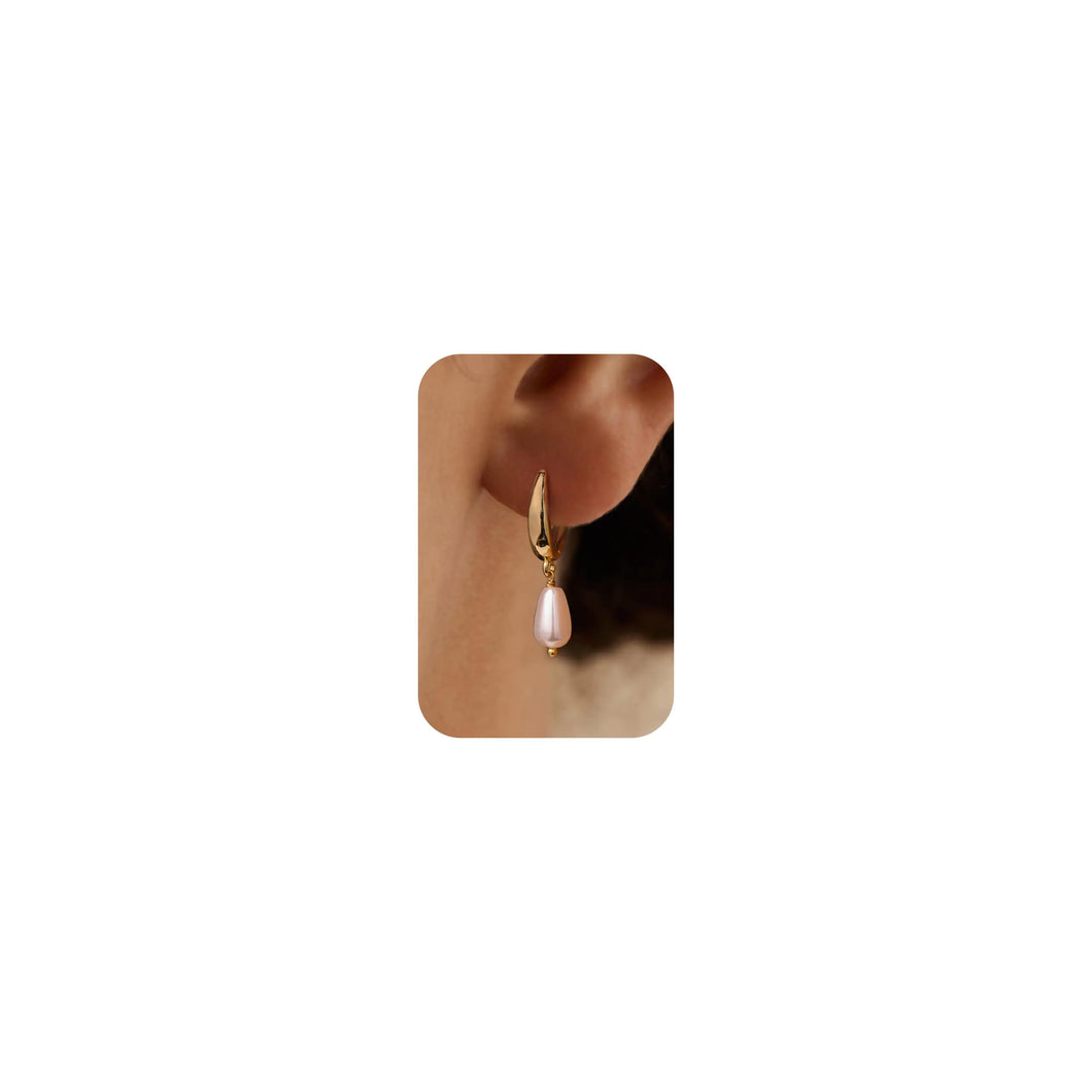 BSGRL Pearl Earrings-14K Gold Plated Dainty Pearl Drop Earrings for women ITDinos®