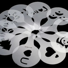 Lade das Bild in den Galerie-Viewer, 16-Piece Coffee Stencil Set for Latte Art ITDinos®
