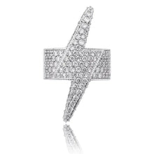 Load image into Gallery viewer, Exaggerated Lightning Ring with Zircon Stones ITDinos®
