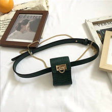 Load image into Gallery viewer, Crocodile Pattern Mini Waist Bag for Women
