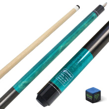 Load image into Gallery viewer, CUEBAR Pool Cue 58 Inch Pool Sticks for Adults 2-Piece House Bar Billiard Cue Stick with 3D Grip Pool Table Sticks for Men Women - Teal20 Oz ITDinos®
