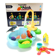 Load image into Gallery viewer, Blue Bird Bathtub Parrot Bath Fountain Indoor Large Bird Cage Accessories Automatic Bird Shower Pool with Faucet Swimming Pool Toy for Pet Birds African Grey Cockatiel Conure Budgie Lovebird ITDinos®
