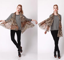 Load image into Gallery viewer, Polka Dot Leopard Print Scarf and Shawl
