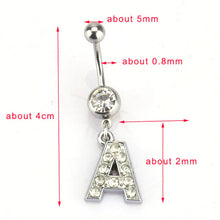 Load image into Gallery viewer, Hypoallergenic Body Piercing Navel Ring Jewelry A-Z ITDinos®
