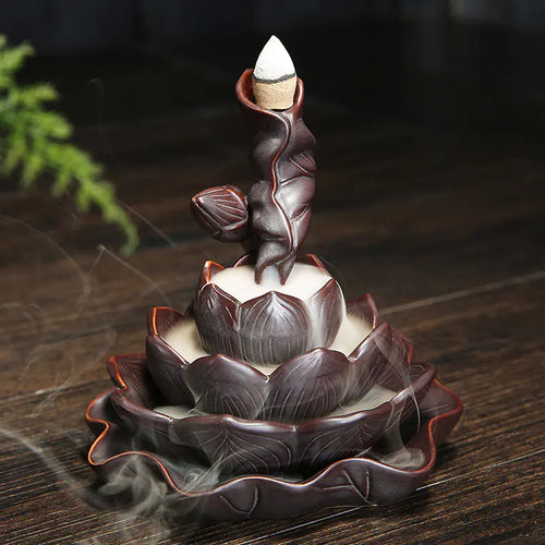 Lotus Incense Burner with Backflow Design ITDinos®
