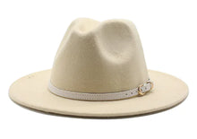 Load image into Gallery viewer, Women&#39;s Wide Brim Jazz Hat, Knit Sun Hat
