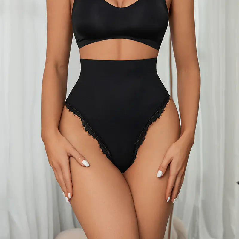 High Waist Seamless Lace Body Shaping Panties