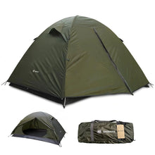 Load image into Gallery viewer, Backpacking Tent for Camping 2/3/4 Person Hiking Ultralight Tent for Waterproof Windproof Outdoor Two Doors Tents Easy Quick Setup Lightweight Tent Instant Tent (Green 2 Person) ITDinos®

