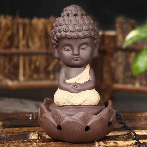 Ceramic Incense Burner with Lotus Tower Design ITDinos®