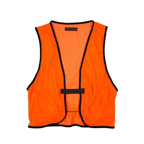 Orange Aglow Signature Lightweight Mesh Blaze Orange Hunting Vest - Ultralightweight & Breathable Polyester Hunting Safety Vest Visible Day or Night – Quick-Drying and Durable (Youth) ITDinos®