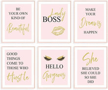 Load image into Gallery viewer, Inspirational Wall Art Office Decor (Set of 6, 8X10in, Unframed)
