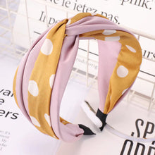 Lade das Bild in den Galerie-Viewer, Spring Wide Brim Polka Dot Fabric Headband
