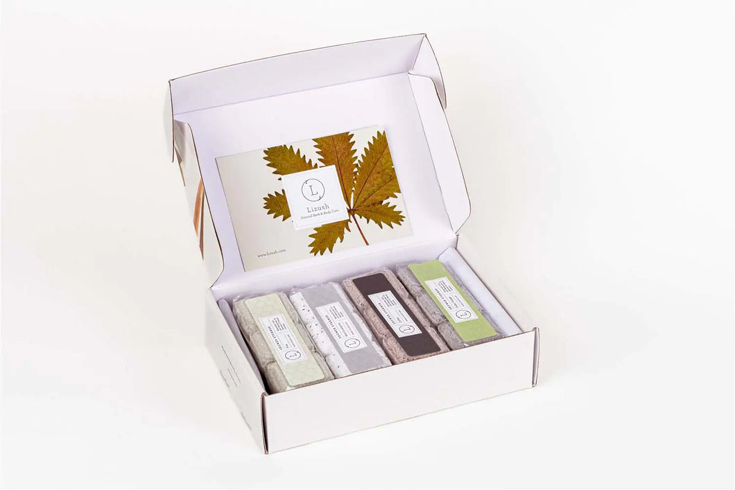 Earthy Shower Steamer Gift Box for Men and Women, Set of 12 Shower Steamers Package ITDinos®