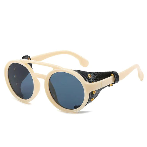 Fashion Punk Leather Strap UV Protection Sunglasses ITDinos®
