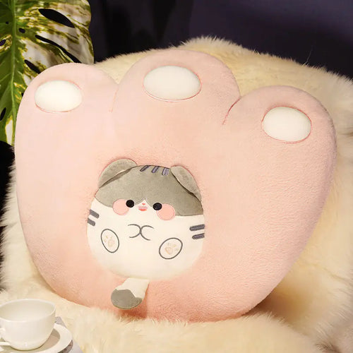 Cute Cat Claw Plush Cushion for Office Use ITDinos®