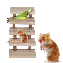 Load image into Gallery viewer, Hamster Jumping Board, Wooden Pet Ladder Toy for Parrots ITDinos®
