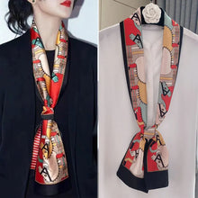 Load image into Gallery viewer, Chic Long Silk Scarf for Women - Versatile Spring Accessory
