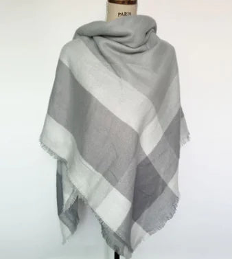 Herbst Damen Kunstkaschmir Plaid Schal & Schal