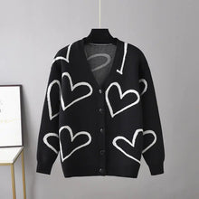 Load image into Gallery viewer, 2023 Autumn Winter Women&#39;s Knit Cardigan with Hearts ITDinos®
